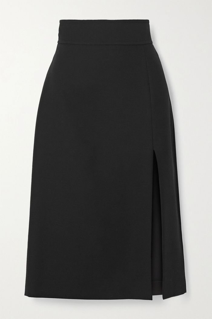 Pencil skirt with side slit