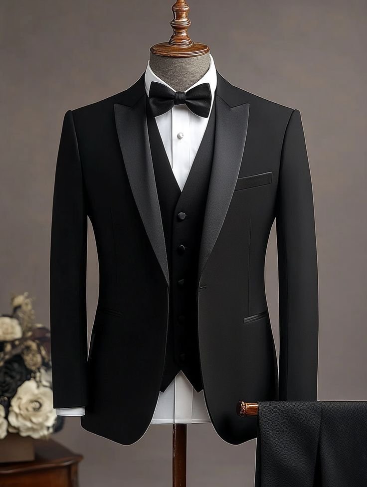 All black Tuxedo suit